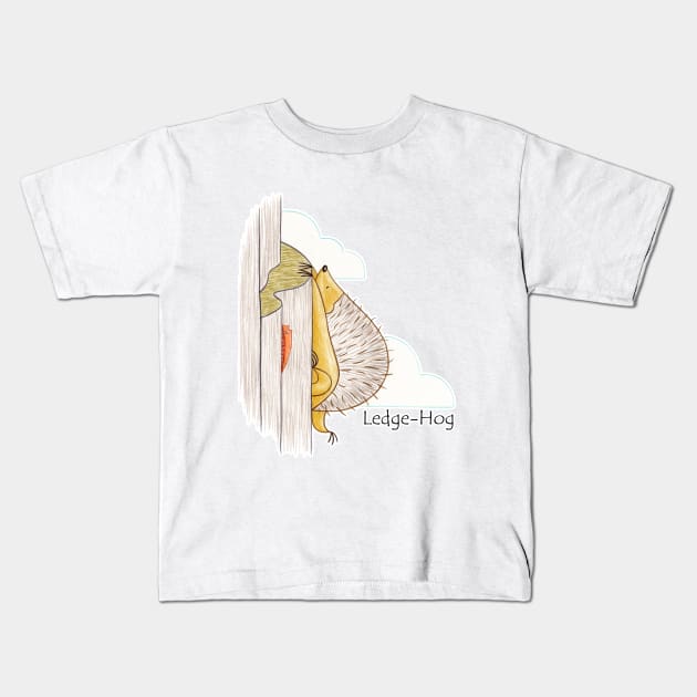 A Hog's Life - Ledge-Hog Kids T-Shirt by shiro